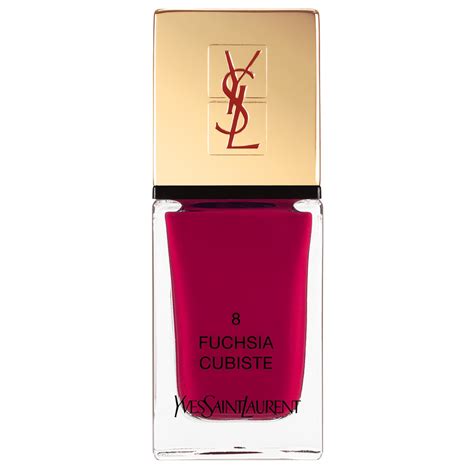 ysl la laque swatches rouge fucsia cubiste|ysl la laque couture.